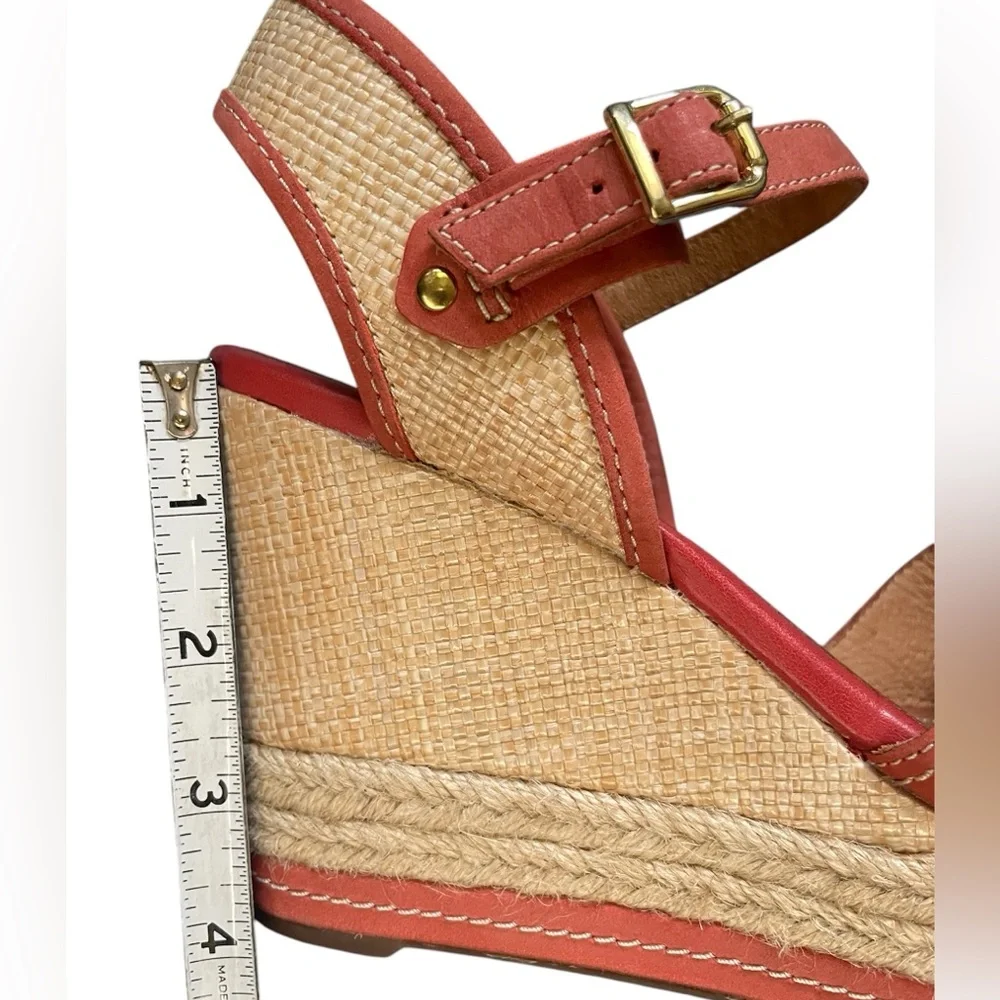 Clarks women’s Amelia Air leather espadrille wedge platform sandals